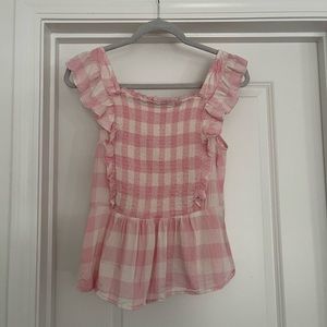 Gingham Top M